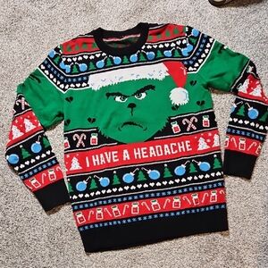I Have A Headache - Grinch Christmas Sweater